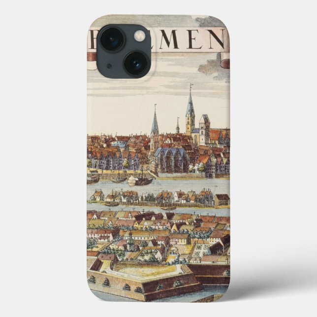 Funda De Case-Mate Para iPhone Bremen, Alemania, 1719 (Reverso)