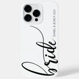 Funda Para iPhone 14 Pro Max De Case-Mate Bride Script Minimalista Estuche para iPhone blanc