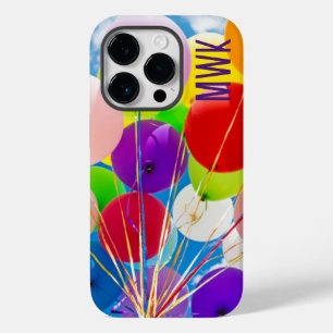 Funda Para iPhone 14 Pro De Case-Mate Bright Balloons Monograma Funda-Mate iPhone C
