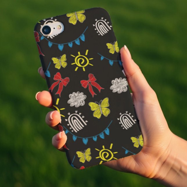 Funda De Case-Mate Para iPhone Bright Butterfly & Sunshine Pattern Phone Case (Subido por el creador)