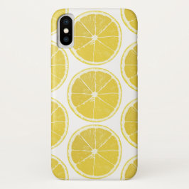 Funda Para iPhone X Bright Lemon Slice Pattern iPhone / iPad Case