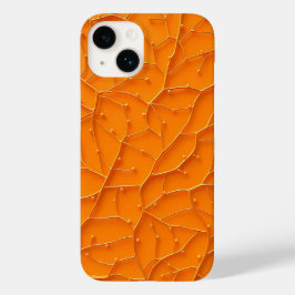 Funda Para iPhone 14 De Case-Mate Bright Orange Pattern Bold iPhone Case