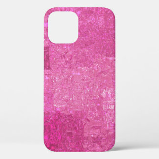Funda Para iPhone 12 Brillante Resumen Rosa Abstrante Glosa Mosaica