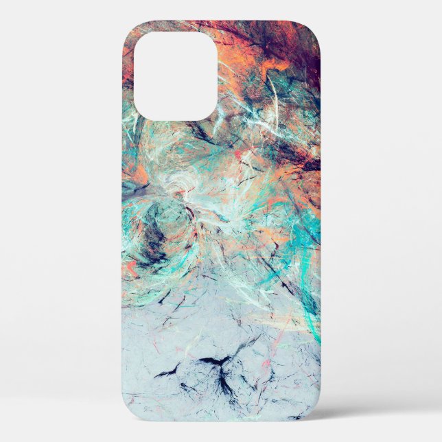 Funda De Case-Mate Para iPhone Brillantes salpicaduras artísticas. Pintura abstra (Reverso )