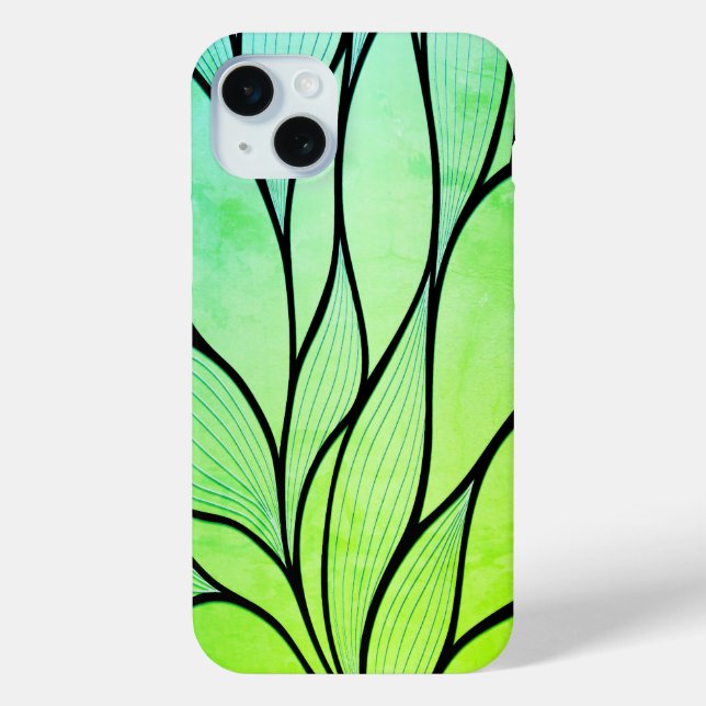 Funda De Case-Mate Para iPhone Brillantes tonos verdes con licencia creativa (Reverso )