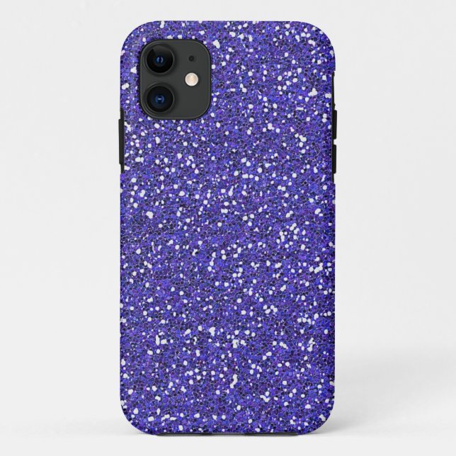 Funda De Case-Mate Para iPhone Brillantina violeta (Reverso)