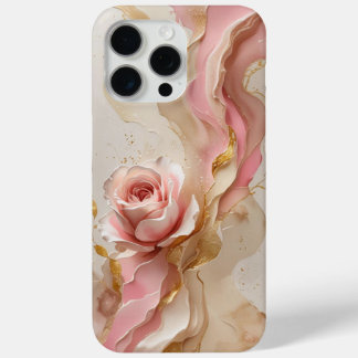 Funda Para iPhone 15 Pro Max Brillo de cuarzo rosado