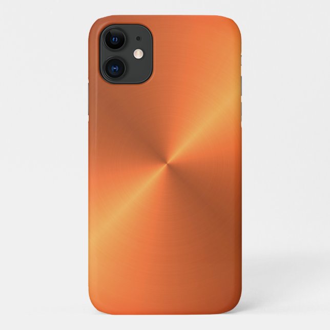 Funda De Case-Mate Para iPhone Brillo de óxido naranja (Reverso)