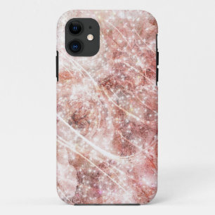 Funda Para iPhone 11 Brillo de rosa rosa romántico