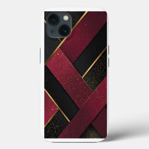 Funda Para iPhone 13 Brillo dorado abstracto