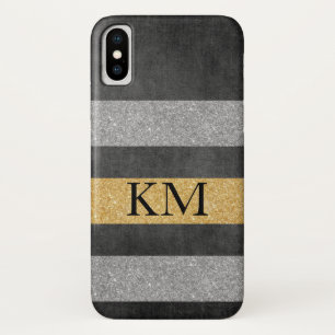 Funda Para iPhone X Brillo Elegante con Monograma