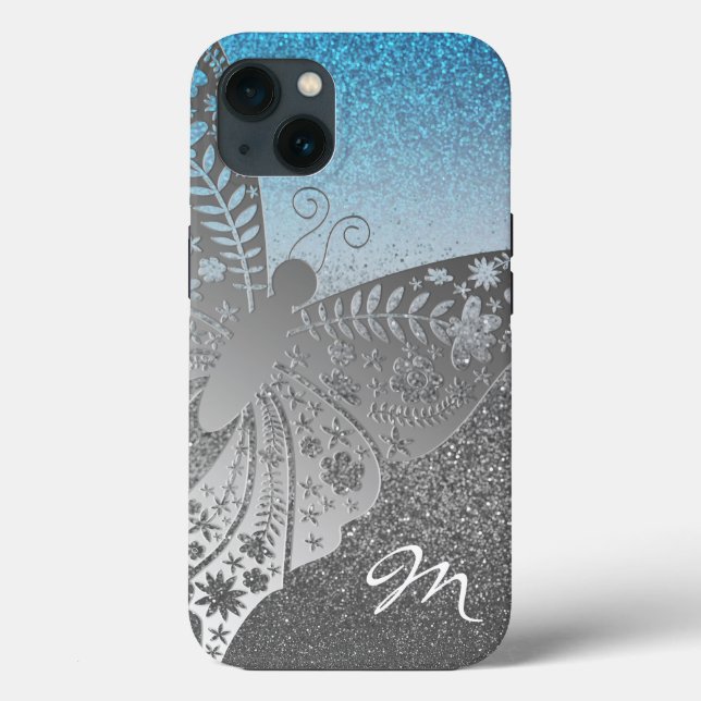 Funda De Case-Mate Para iPhone Brillo Plateado (Reverso )