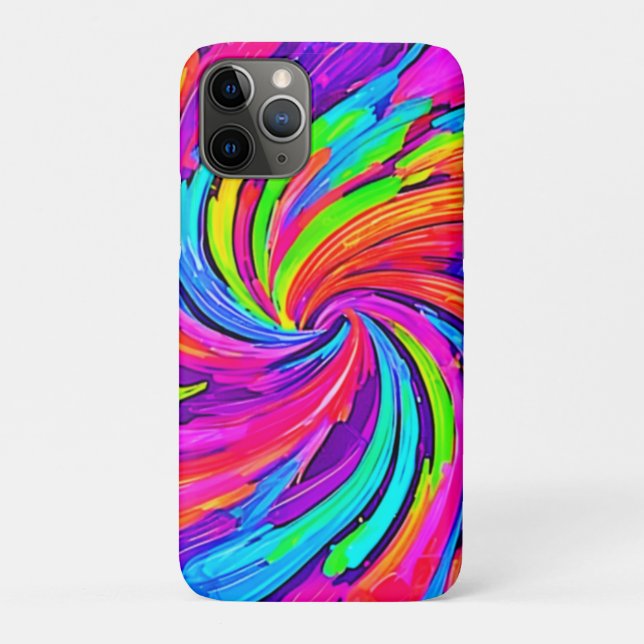 Funda De Case-Mate Para iPhone Brillo suave: arcoiris Personalizado (Reverso)