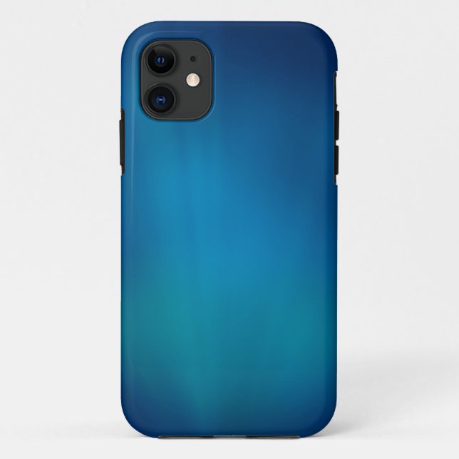 Funda De Case-Mate Para iPhone Brillo submarino azul profundo (Reverso)