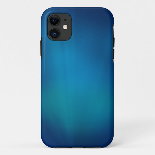 Funda De Case-Mate Para iPhone Brillo submarino azul profundo (Reverso)
