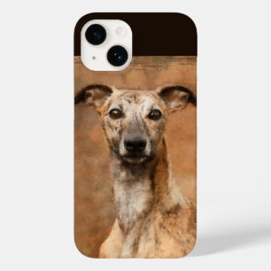 Funda Para iPhone 14 De Case-Mate Brindle Whippet Dog