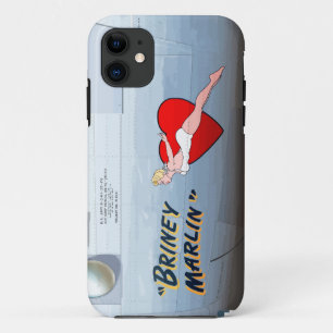 Funda Para iPhone 11 Briney Marlin B-24 Nose Art (Fuselaje de época) iP