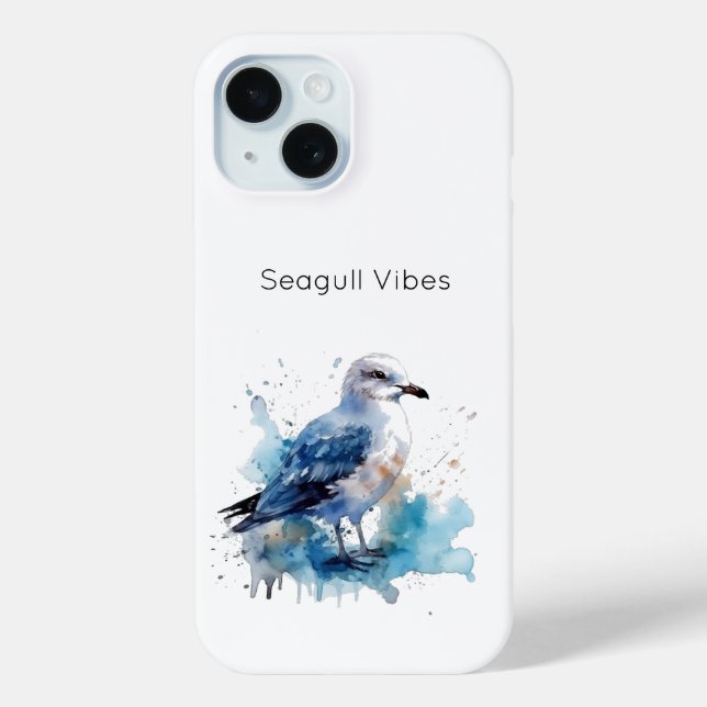 Funda De Case-Mate Para iPhone Brisa oceánica: Gaviota acuática (Reverso )