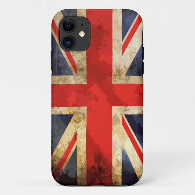 Funda De Case-Mate Para iPhone British Flag Design (Reverso)