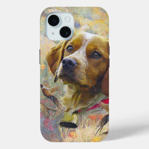 Funda Para iPhone 15 Brittany Spaniel, pasión por las aves