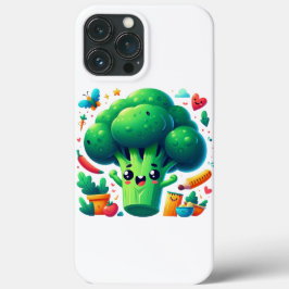 Funda Para iPhone 13 Pro Max brocoli feliz