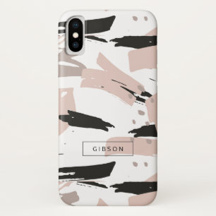 Funda Para iPhone X Bromeante BrushStrokes Composición moderna