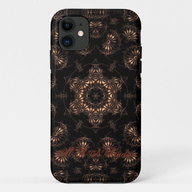 Funda De Case-Mate Para iPhone Bronce Age Mandala (Reverso)