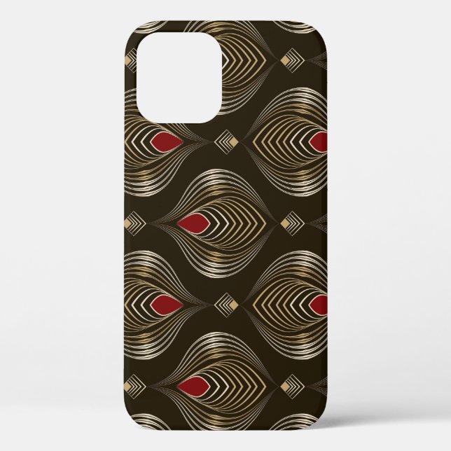 Funda De Case-Mate Para iPhone Bronce antiguo: Elegancia Ornamental sin Marea (Reverso )