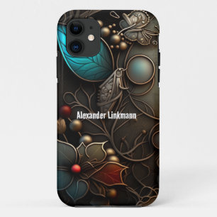 Funda Para iPhone 11 Bronce de ensueño y Metalizado de Azure