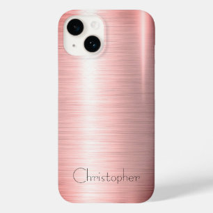 Funda Para iPhone 14 De Case-Mate bronce pulido de titanio Radial y Metálico 15