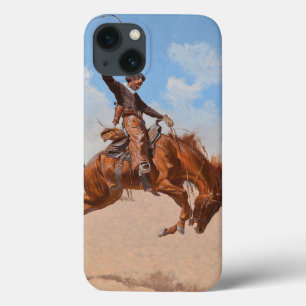 Funda Para iPhone 13 Bronco Buster (por Frederic Remington)