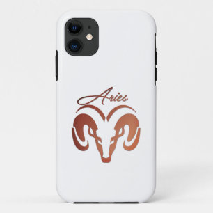 Funda Para iPhone 11 Bronze Aries el Ram Zodiac