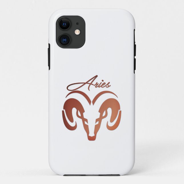 Funda De Case-Mate Para iPhone Bronze Aries el Ram Zodiac (Reverso)