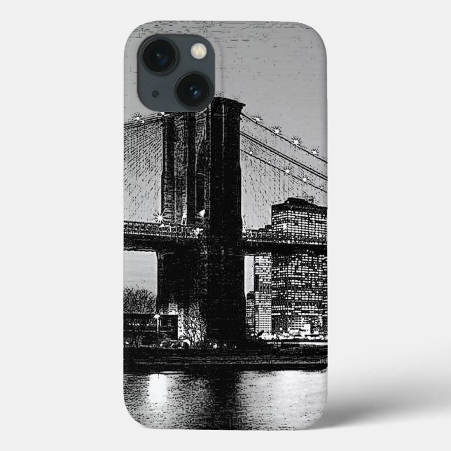 Funda De Case-Mate Para iPhone Brooklyn Bridge New York (Reverso)