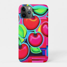 Funda Para iPhone 11 Pro Brote de cerezas de arte pop