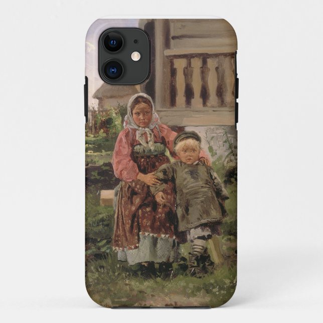Funda De Case-Mate Para iPhone Brother y hermana, 1880 (Reverso)