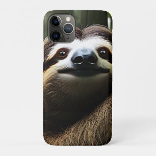 Funda Para iPhone 11 Pro Brown Fuzzy Sloth,