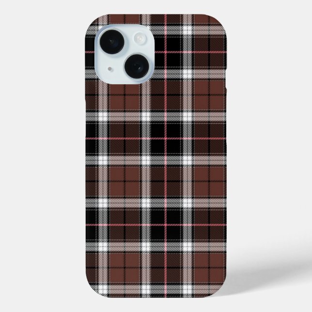 Funda De Case-Mate Para iPhone Brown Plaid (Reverso )