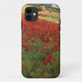 Funda Para iPhone 11 BRUCE, rojo de la amapola de las amapolas de