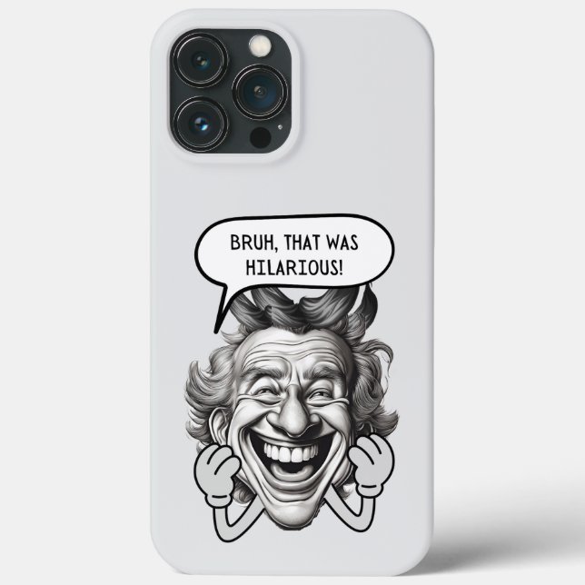 Funda De Case-Mate Para iPhone Bruh Eso Fue Gracioso (Reverso )