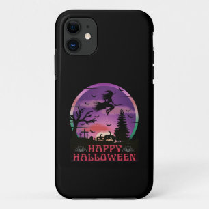 FUNDA PARA iPhone 11 BRUJA DEL CEMENTERIO EN NOCHE DE HALLOWEEN