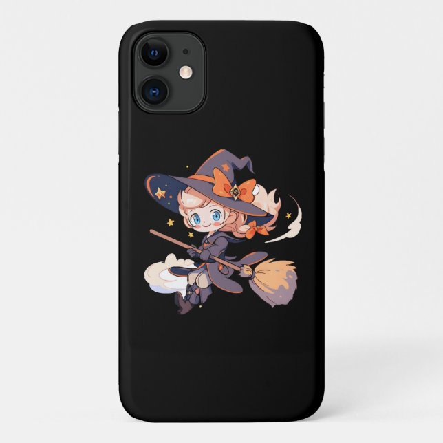 Funda De Case-Mate Para iPhone Bruja Halloween (Reverso)