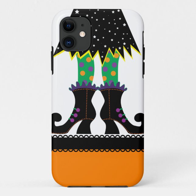 Funda De Case-Mate Para iPhone Bruja Retro Halloween (Reverso)