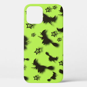 Funda Para iPhone 12 Bruja voladora entre las estrellas en la noche de 