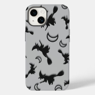 Funda Para iPhone 14 De Case-Mate Bruja volando entre media luna en la noche de Hall