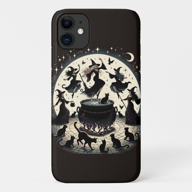 Funda De Case-Mate Para iPhone Brujas Dans: Reunión del Bosque Encantado (Reverso)