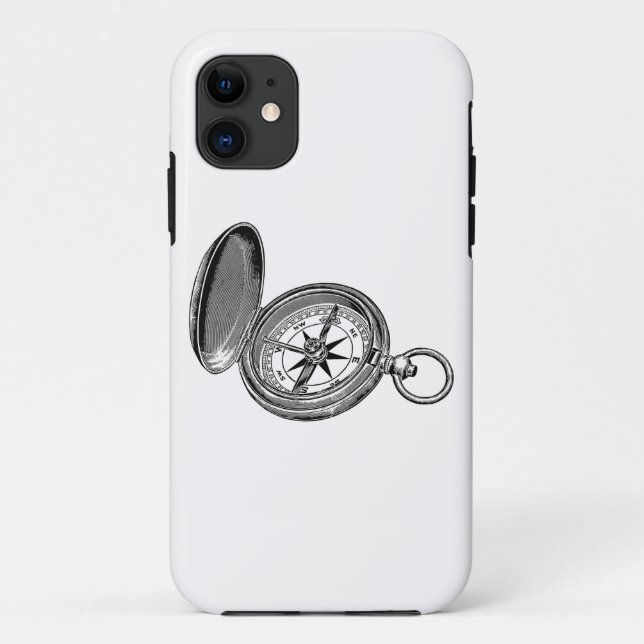 Funda De Case-Mate Para iPhone Brújula Dirección Navegación (Reverso)