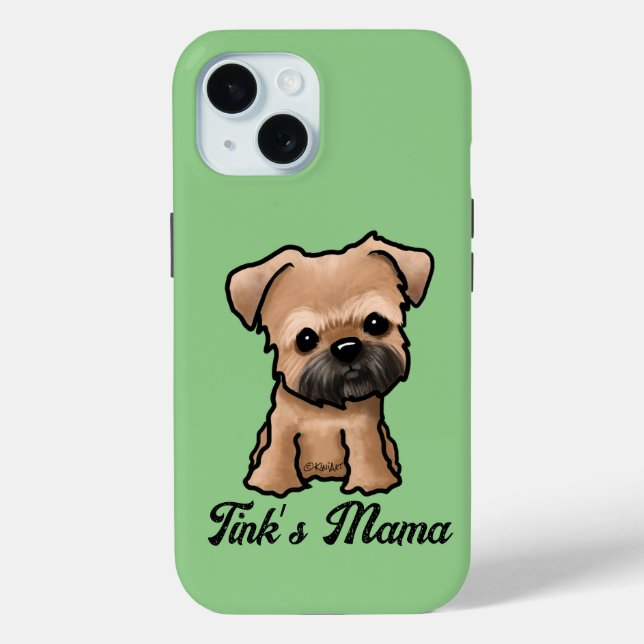 Funda De Case-Mate Para iPhone Bruselas Griffon KiniArt (Reverso )