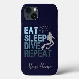 Funda Para iPhone 13 Buceo Come Duerme Bucea Repite dicho