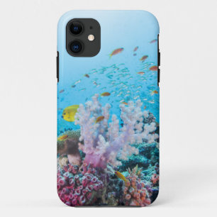 Funda Para iPhone 11 Buceo con escafandra con el filón y el coral